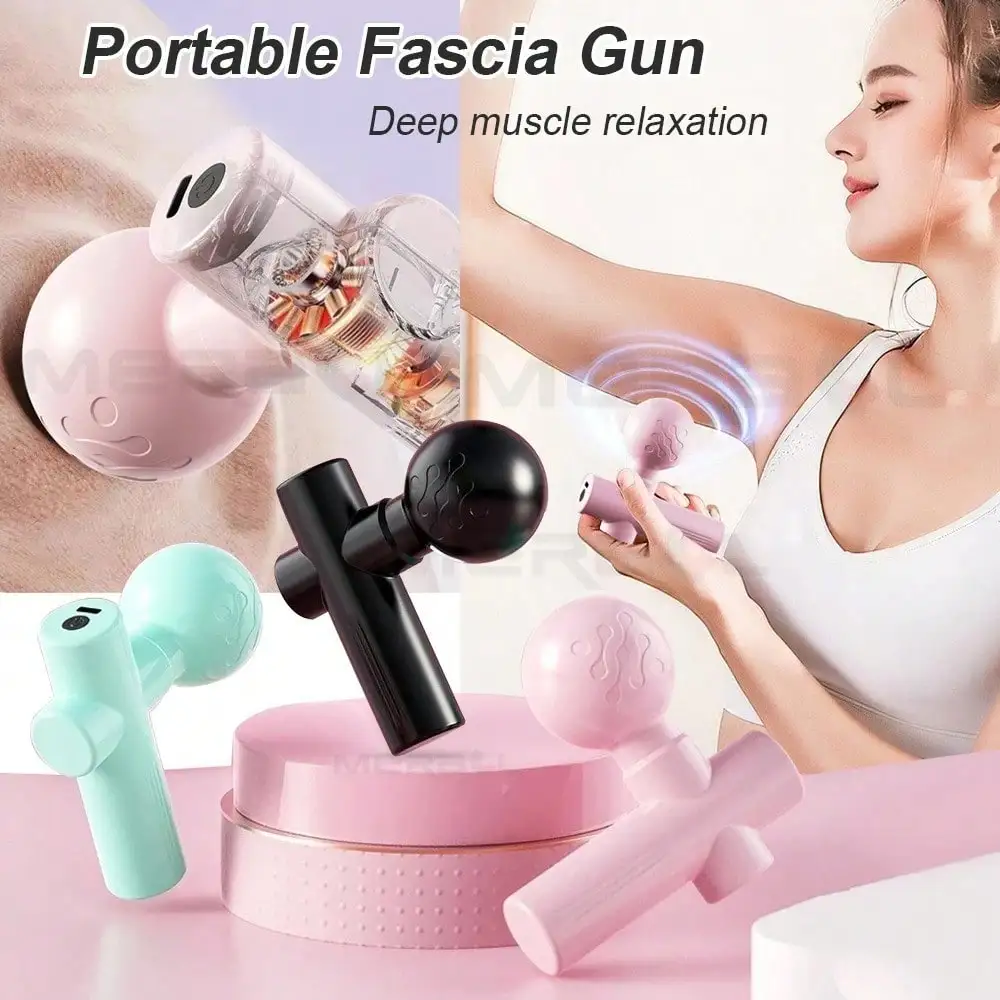Health Wellness - Mini massagepistool fascia machine spierontspanning vibrerende