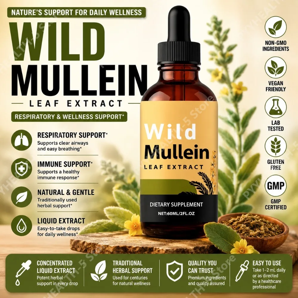 Wild Mullein Bladdruppels met  - Herbal Supplement recensie en prijs